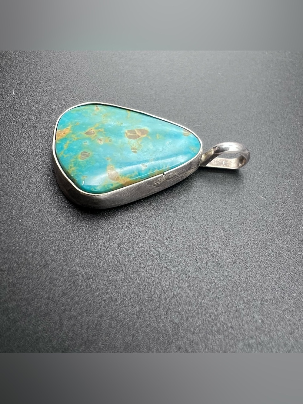 Sterling Silver Turquoise Pendant - Picture 3 of 7